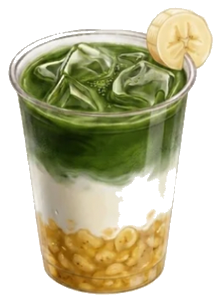 Banana Matcha Latte