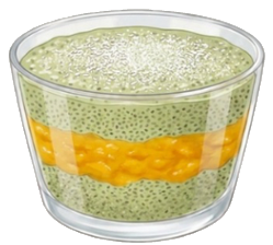 Mango Matcha Pudding