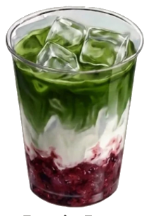 Raspberry Matcha Latte
