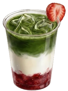 Strawberry Matcha Latte
