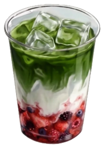 Triple Berry Matcha Latte