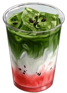 Watermelon Matcha Latte